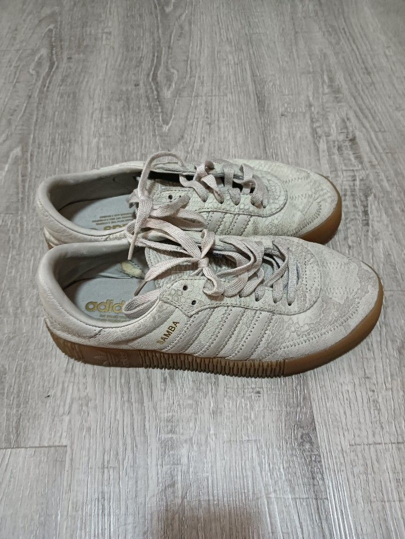 Adidas Samba rose snakeskin shoes