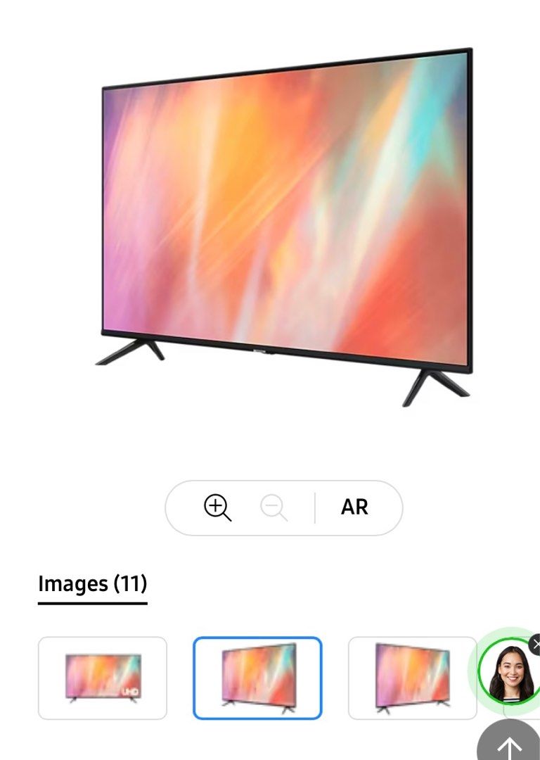 Samsung UA55AU7000KXXS 55 Inch UHD 4K Smart TV, TV & Home Appliances