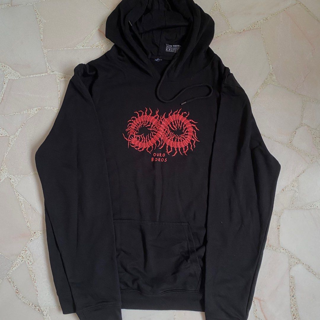 Red and black hoodie womens shop