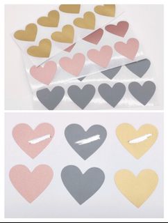 cute mini heart stickers, Hobbies & Toys, Stationery & Craft