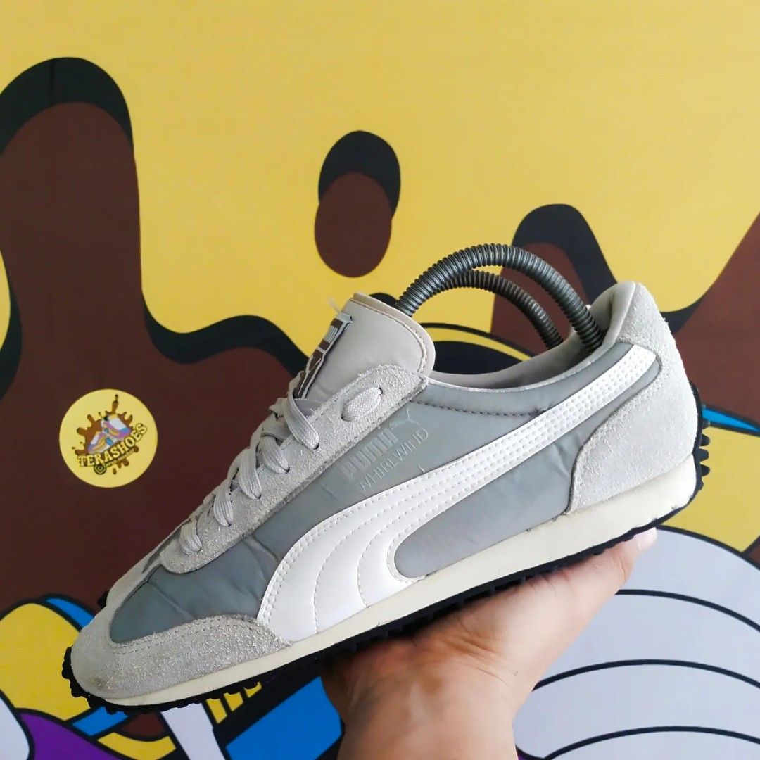 Sepatu Puma Whirlwind Silver White Fesyen Pria Sepatu Sneakers