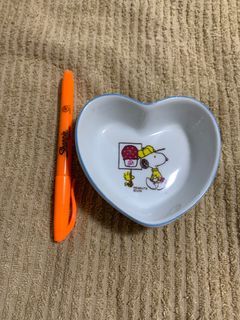 Snoopy heart shaped bowl