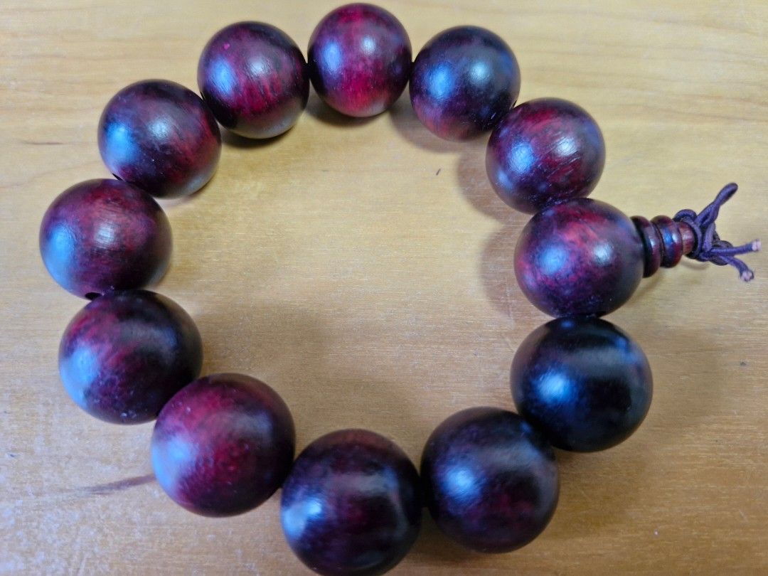 Red discount wood bracelet