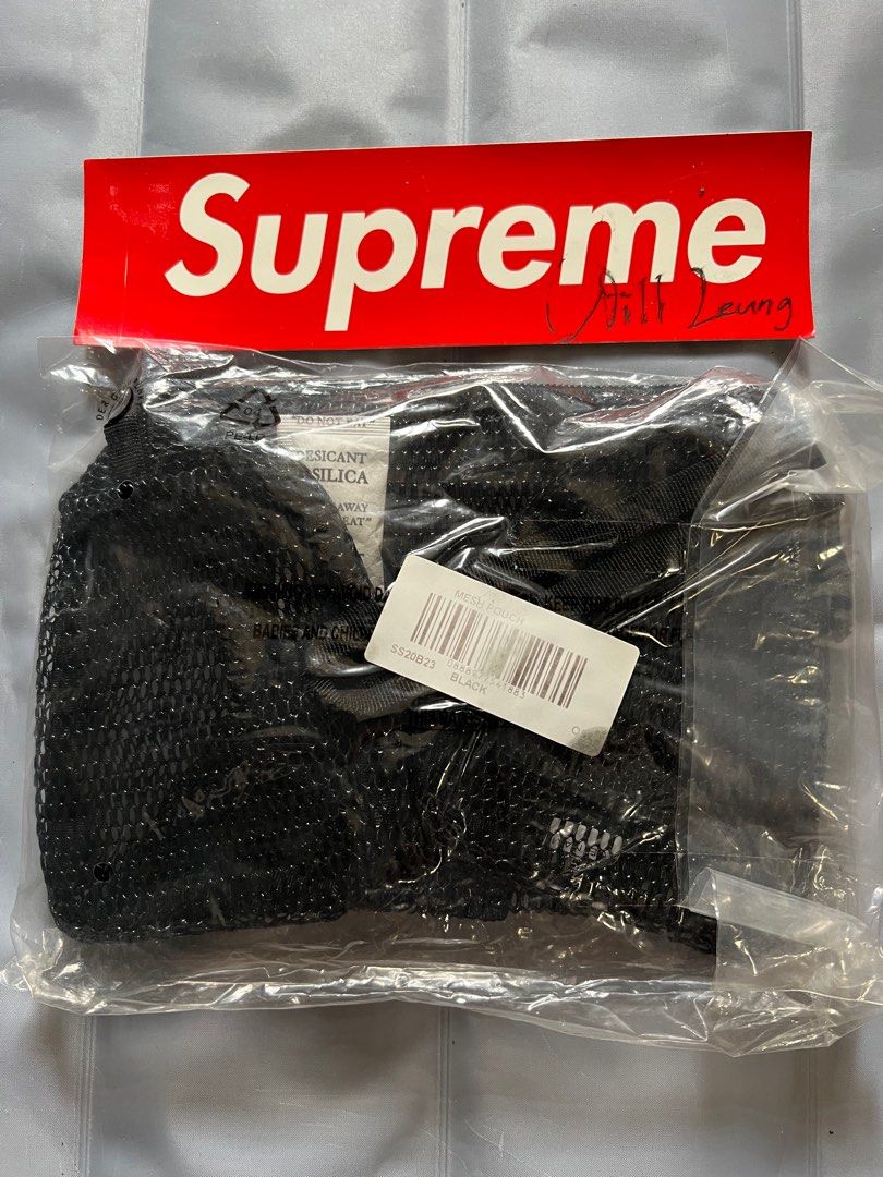 SS20 Supreme utility pouch black bag, 名牌, 手袋及銀包- Carousell