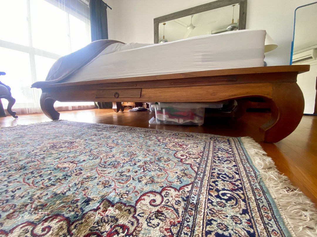 Super King Wooden Bed Frame Furniture Home Living Furniture Bed