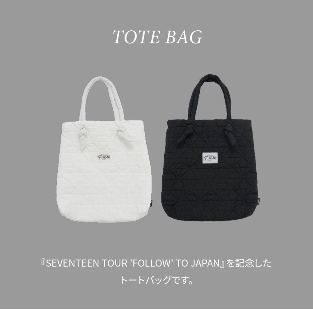 誠收‼️svt follow to Japan tote bag, 女裝, 手袋及銀包, Tote Bags