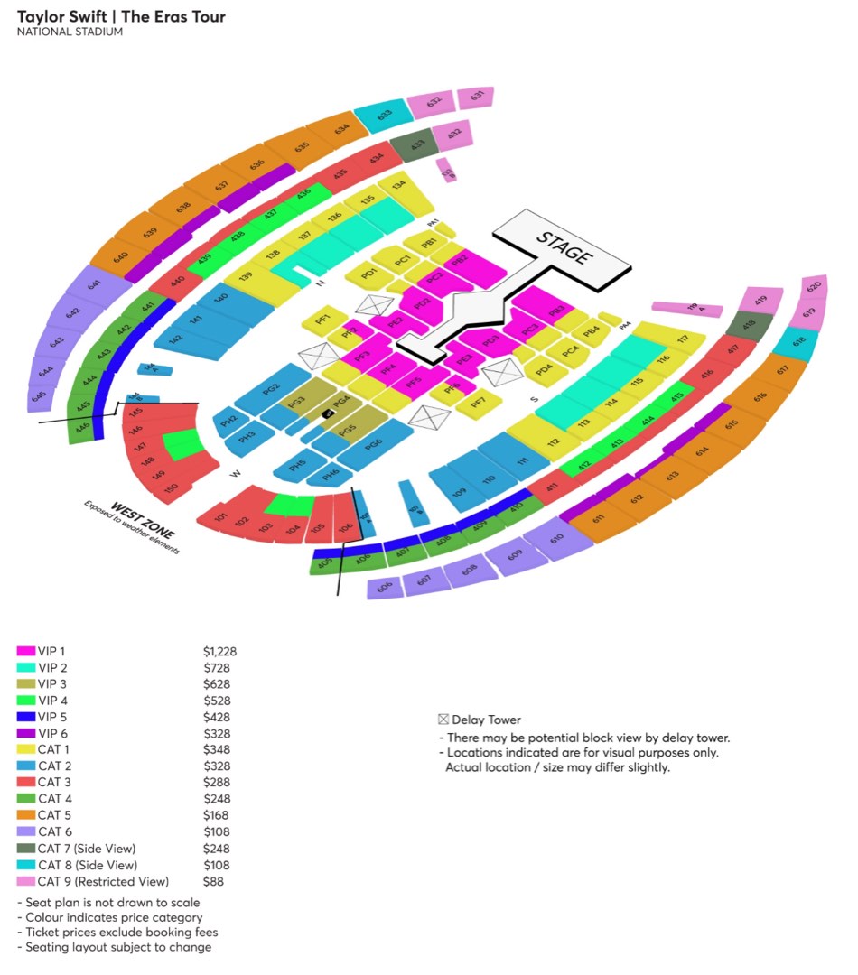 TAYLOR SWIFT ERAS TOUR SINGAPORE 3 MARCH 2024, Tickets & Vouchers