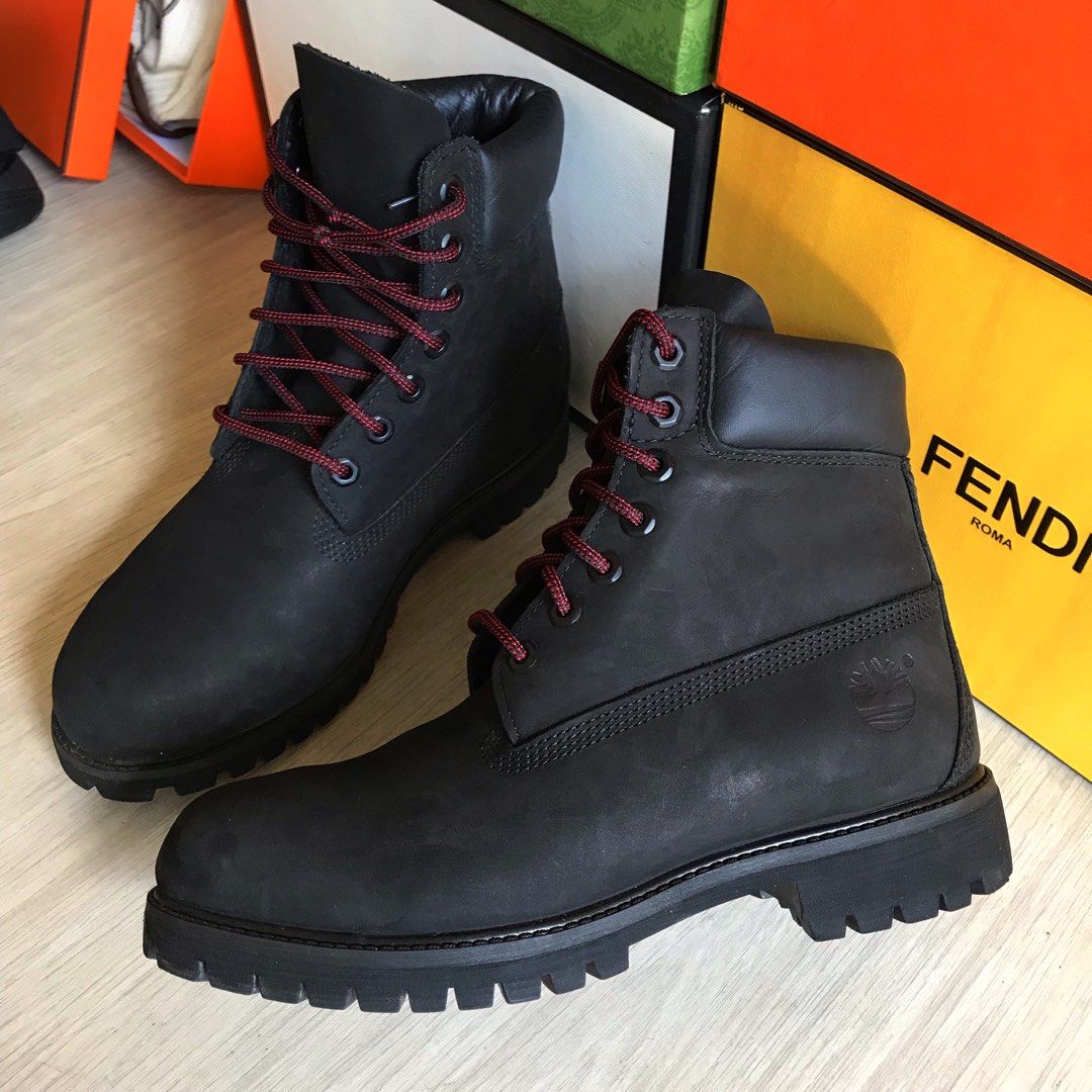 Black Timberland Earthkeepers Suede Ankle Boots Mens Black Suede