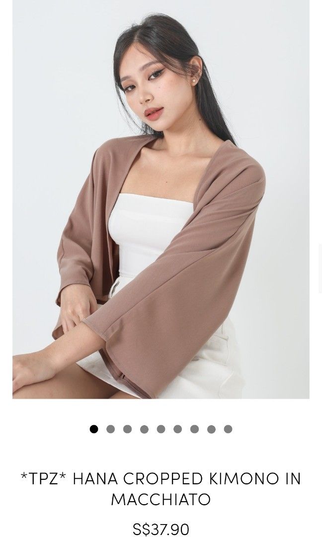 Cropped store kimono cardigan