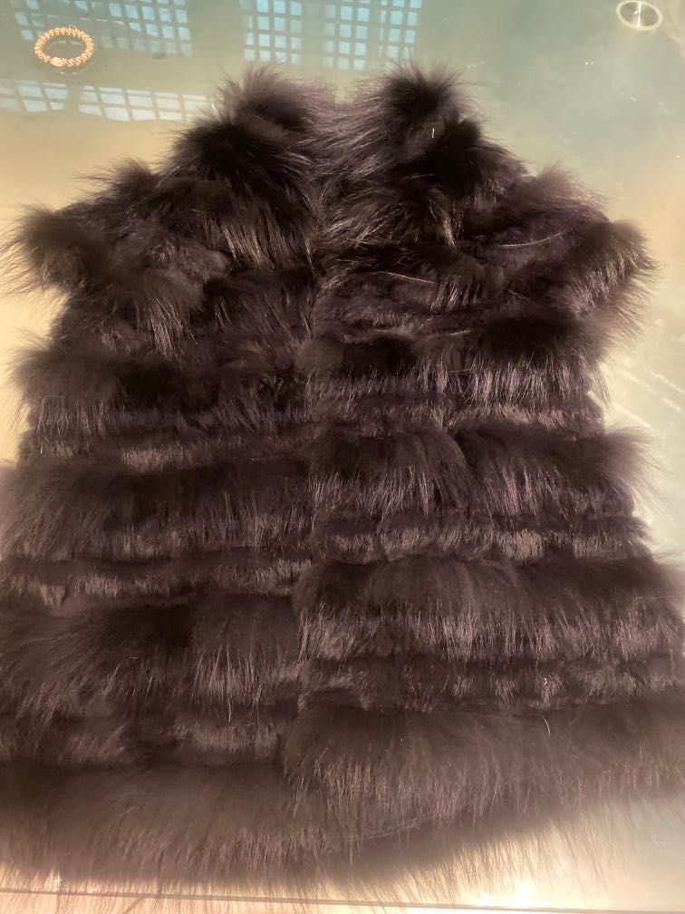 Tory burch discount fur vest