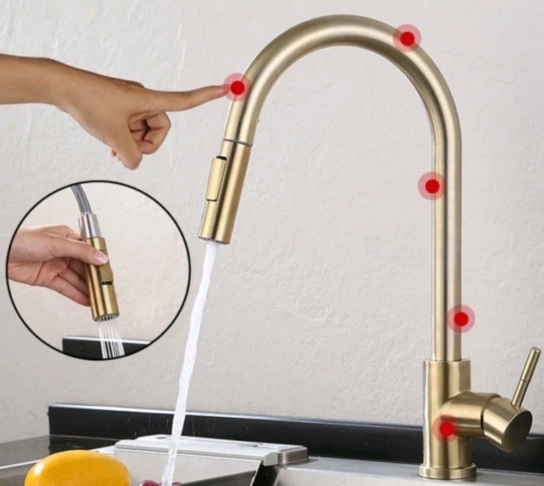 Touch Sensor Kitchen Sink Faucet