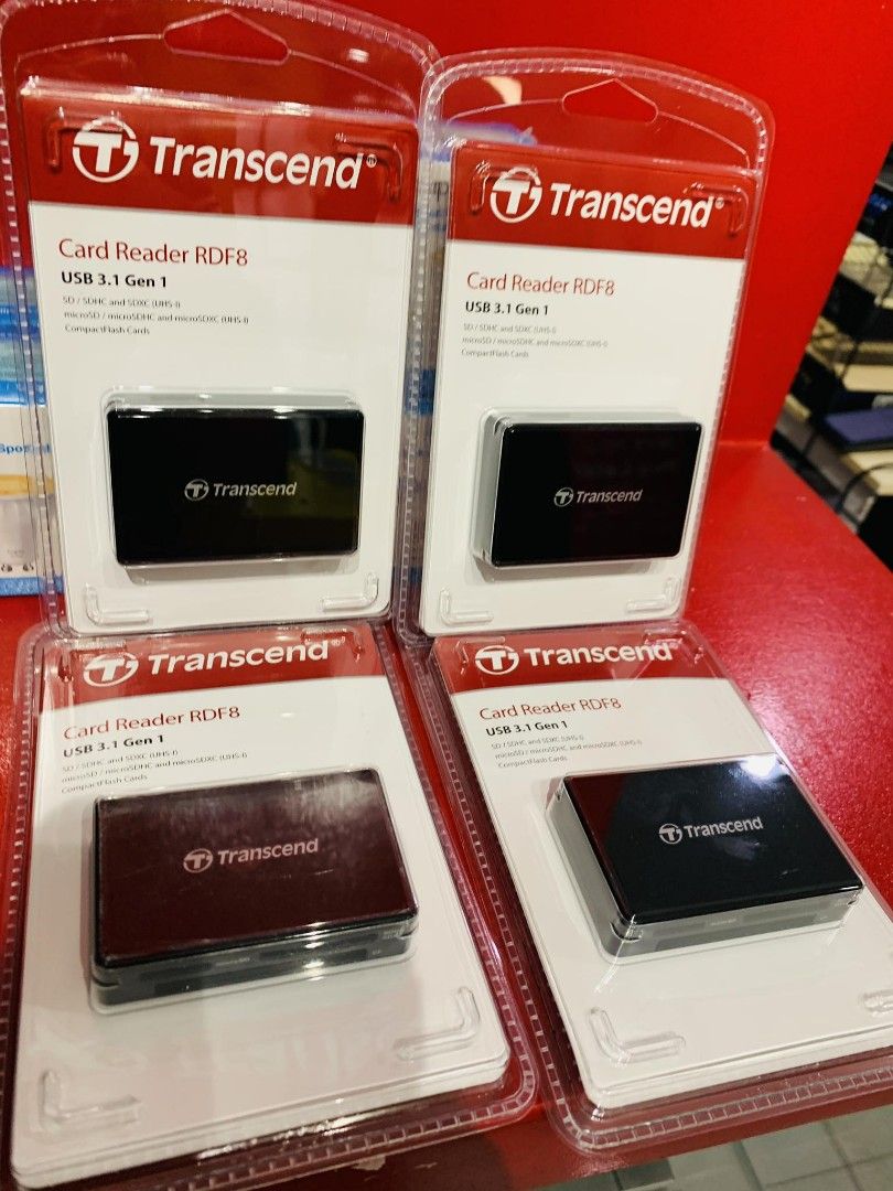 Transcend RDF8 microSD/SD/CF Card Reader USB 3.1 TS-RDF8K2 (Category: Other Accessories) located in Makati City. Submitted by techubstoreandaccessories (Listing ID 1281159374, Image 1). Description: Transcend RDF8 microSD/SD/CF Card Reader USB 3.1 TS-RDF8K2 Ready for Pick-Up / Same Day Delivery Via Lalamove‼️ DETAILS: ✅ Actual Picture Posted. ✅BRAND NEW, SEALED, & ORIGINAL. ✅7 Days Replacement for Factory Defects and 1year Limited Warranty. (Term