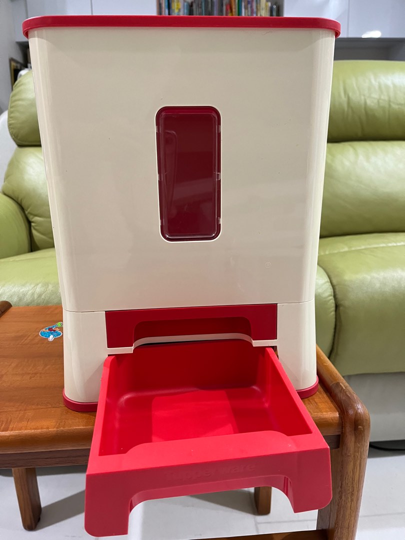 Tupperware rice bucket, Furniture & Home Living, Kitchenware ...