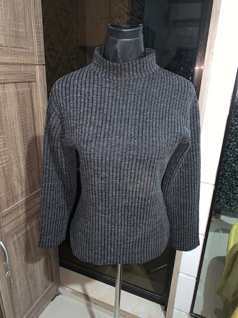 Turtle neck Longsleeve Sweater Women s Fashion Coats Jackets