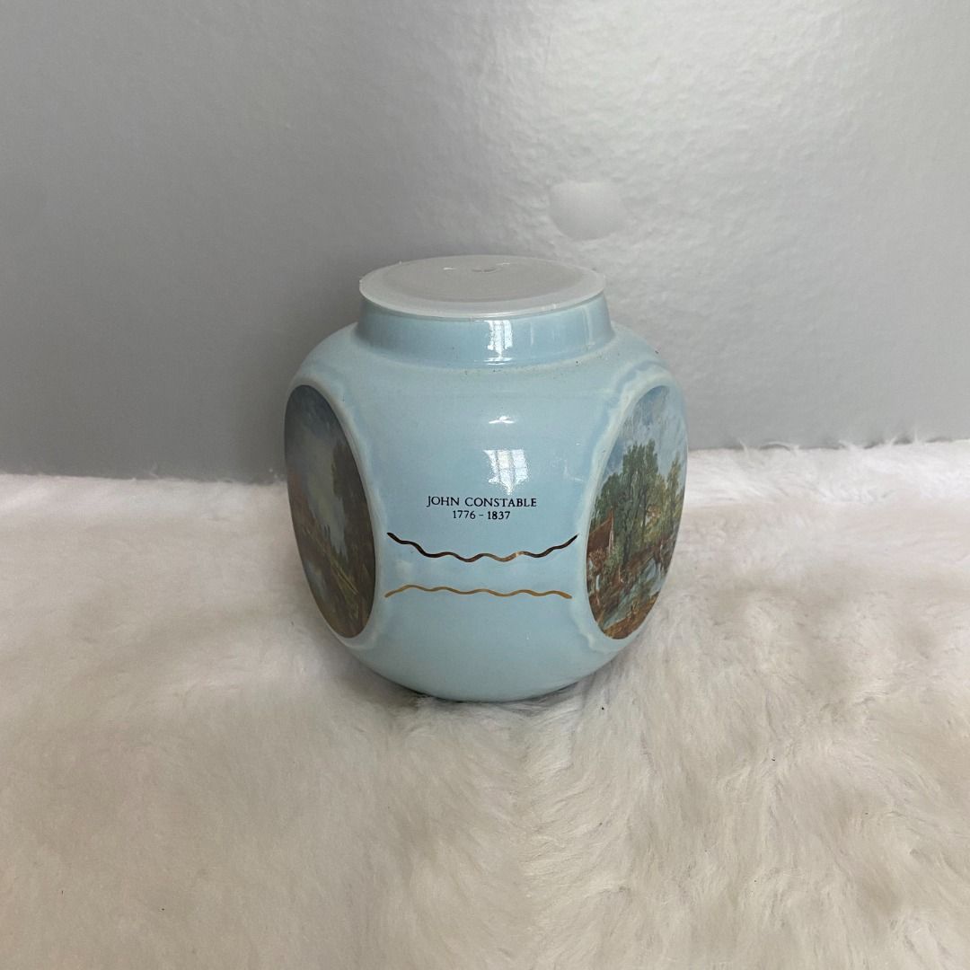 Twining & Co Salisbury Cathedral Painted Tea Caddy Canister (Category: Food Organization & Storage) located in Consolacion. Submitted by posh_avenue_home (Listing ID 1281206514, Image 3). Description: In very good condition. From Japan. 5" x 5". 100% authentic!!!.