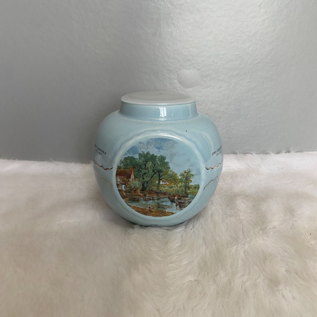 Twining & Co Salisbury Cathedral Painted Tea Caddy Canister (Category: Food Organization & Storage) located in Consolacion. Submitted by posh_avenue_home (Listing ID 1281206514, Image 2). Description: In very good condition. From Japan. 5" x 5". 100% authentic!!!.