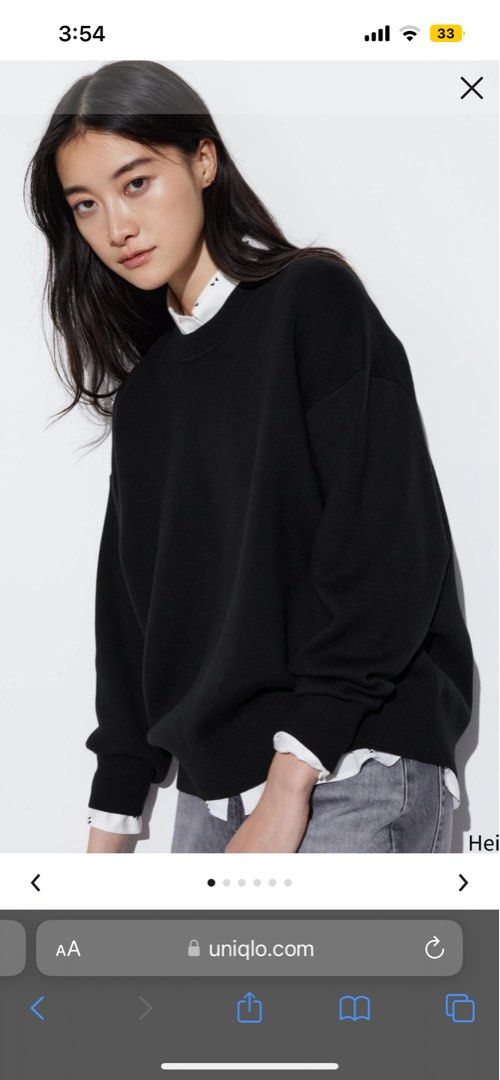 SMOOTH COTTON LONG SLEEVE CREW NECK SWEATER