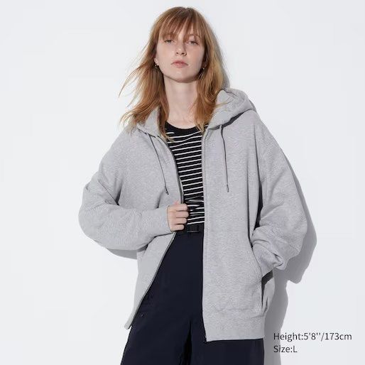 Uniqlo women's zip hoodie best sale