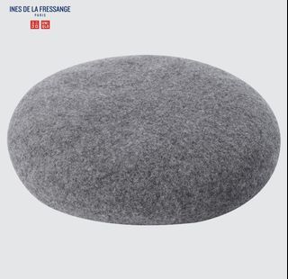 UNIQLO x Ines de la Fressange Wool Beret Hat Light Grey