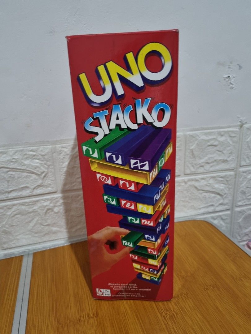 Uno stacko toys collectibles permainan papan kartu di carousell