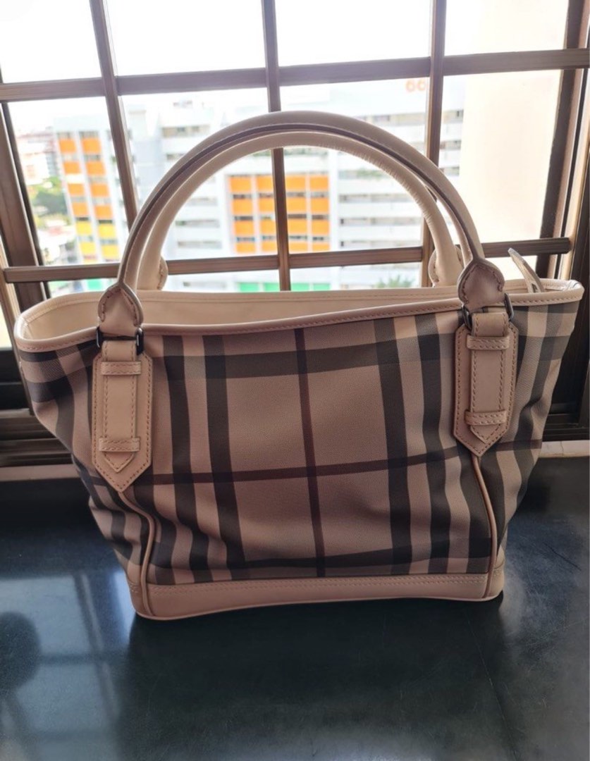 URGENT SALE Authentic Burberry Smoked Check Tote Bag