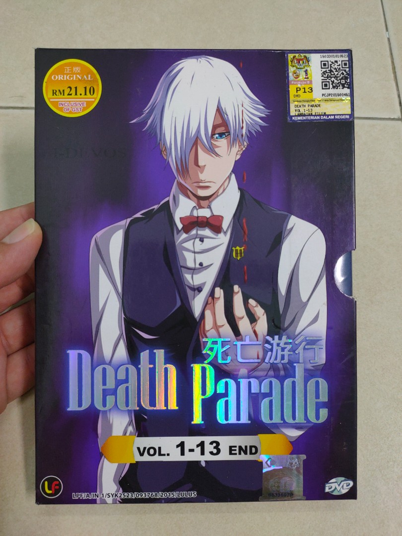 DVD JP Anime] Death Parade 死亡游行 Complete (Vol #1-13) (Manga / Animation),  Hobbies & Toys, Music & Media, CDs & DVDs on Carousell