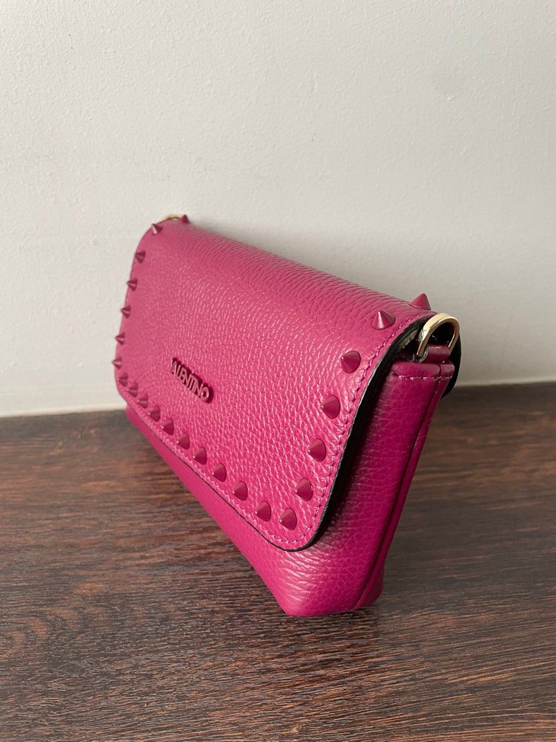 VALENTINO BY MARIO VALENTINO Lilou Prec Textured Leather Crossbody