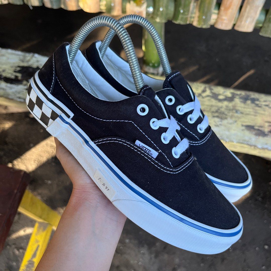 VANS ERA CHECK BLOCK BLACK Women s Fashion Footwear Sneakers