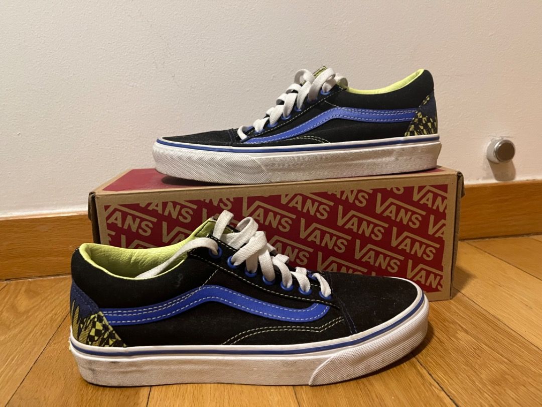Vans Old Skool Blue White and Yellow. Men s Fashion Footwear