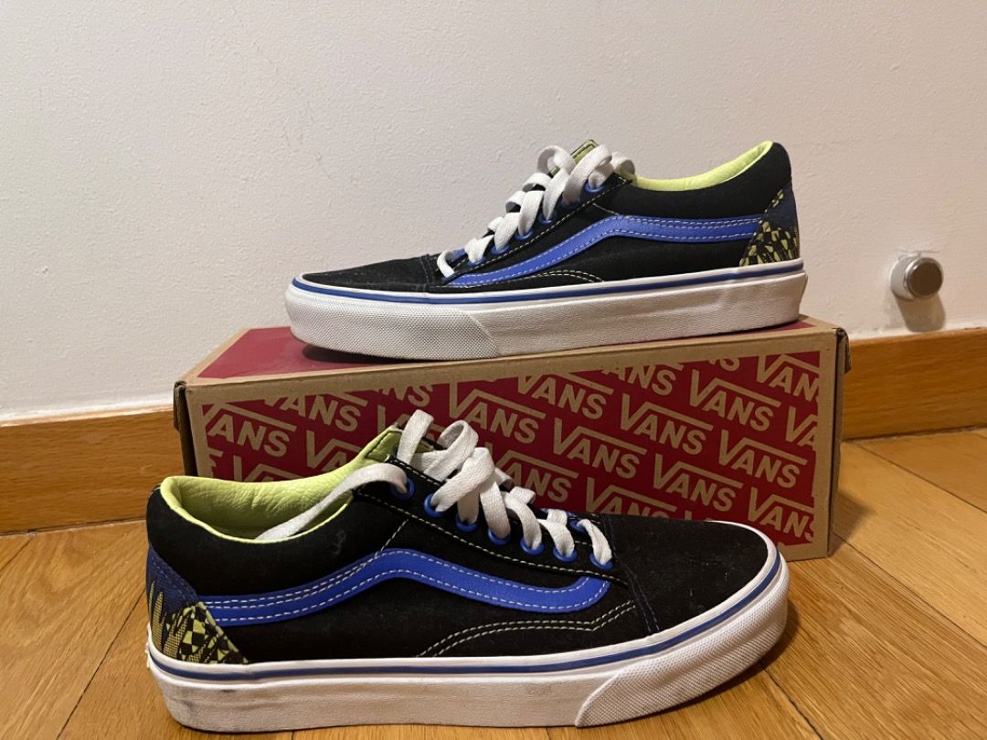 Blue white sale and yellow vans