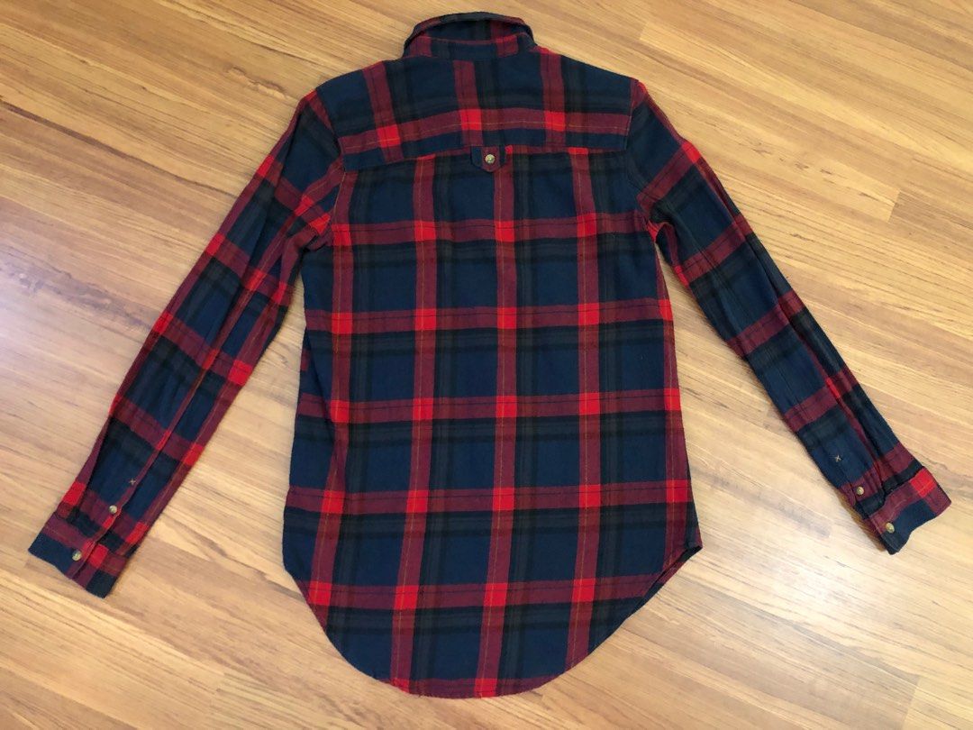 Vans red 2025 checkered shirt