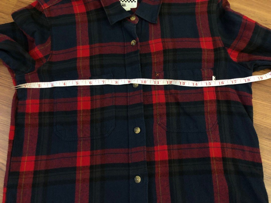 Vans Red Checkered Shirts Kemeja Flannel