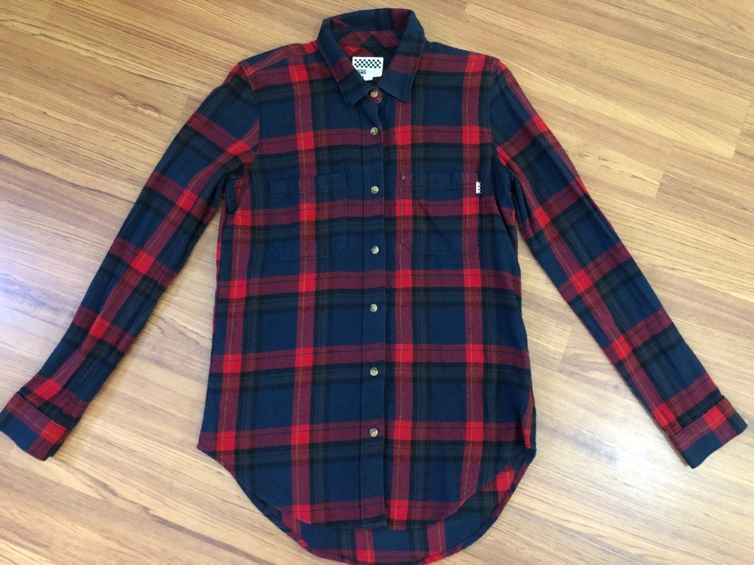 Vans red checkered hotsell shirt