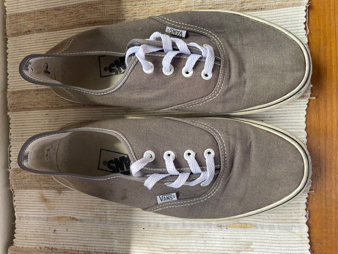 Vans grey shoes Clearance