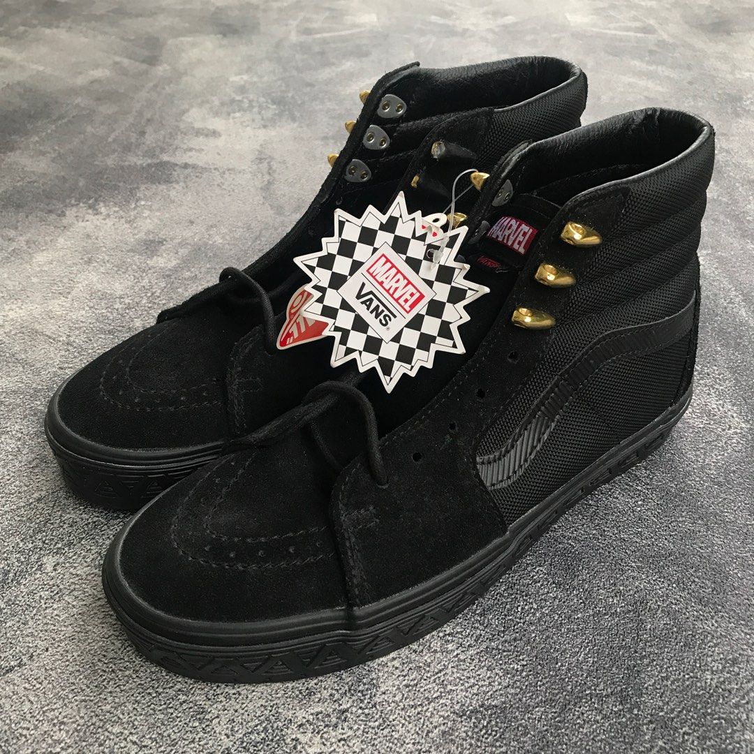 Black panther vans size 12 discount