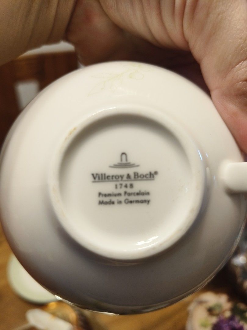 Villeroy wide cup and saucer (Category: Coffee & Tea Tableware) located in Manila. Submitted by jhinesquivel (Listing ID 1281219077, Image 3). Description: villeroy rare design wide cup and saucer ..a rare piece yet elegant...a perfect piece to collect....