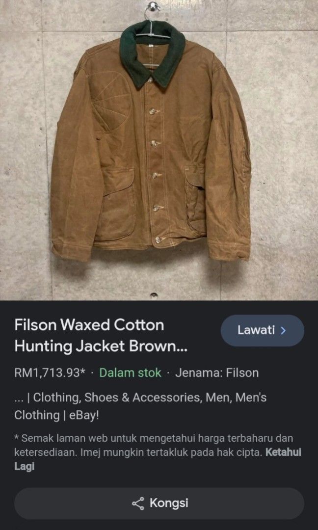 vintage 60s sears reobuck and co hunting jacket Men s Fashion