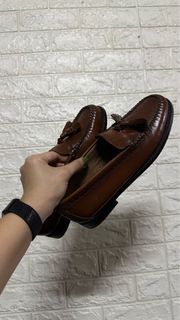 Weejuns Larkin GH BASS Brown Leather Tassel Loafers