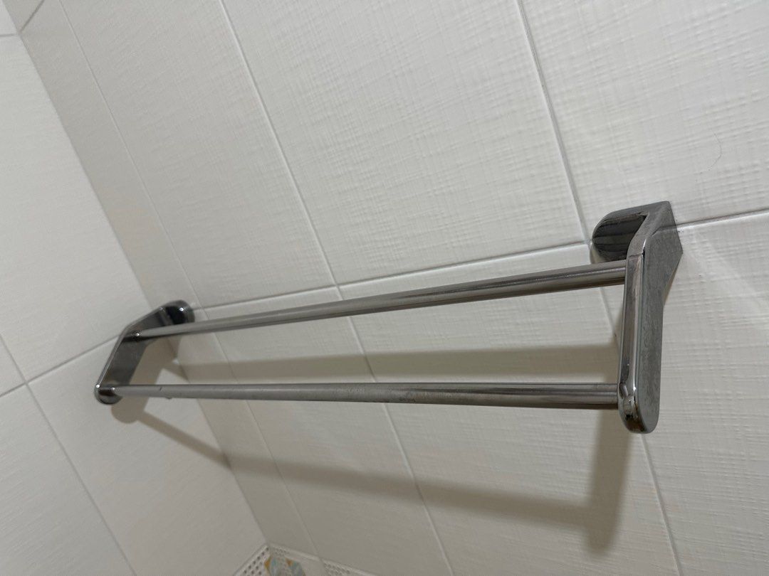WTS IKEA Towel Rack 2 towels Furniture Home Living Bathroom Kitchen Fixtures on Carousell