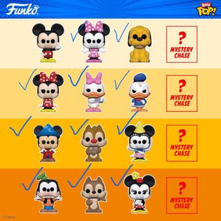 Bitty POP: Disney- Sorcerer Mickey 4PK by FUNKO