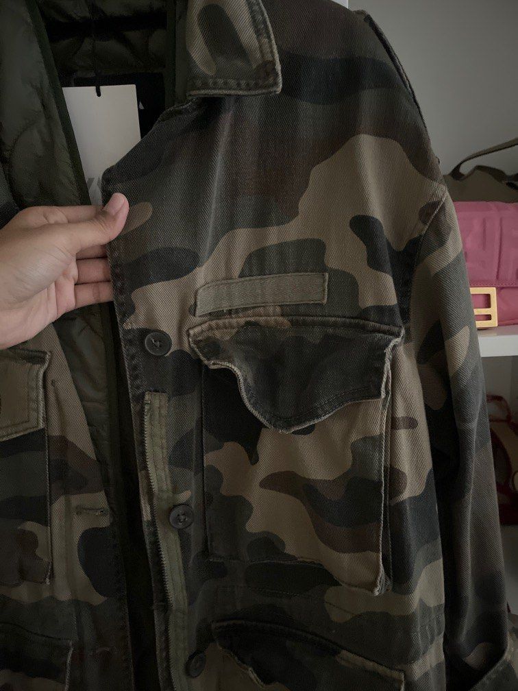Zara discount camo coat