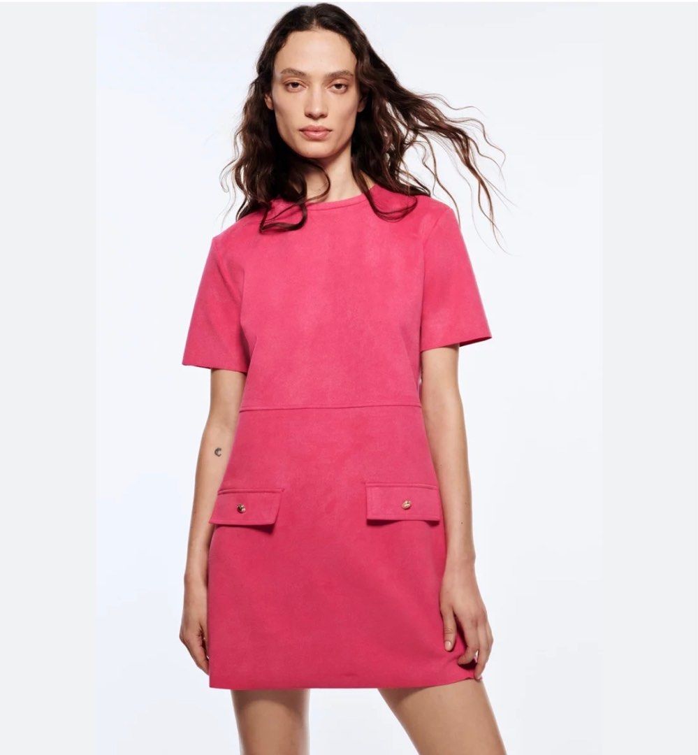 Zara new arrivals suede dress