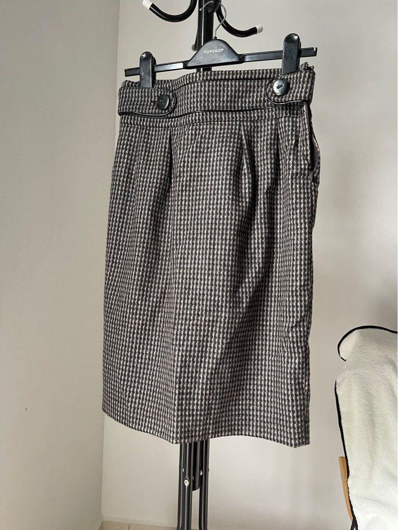 Zara high waist formal knee length skirt