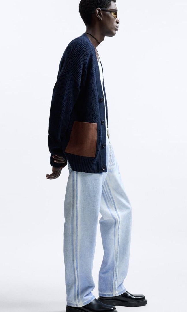 ZARA MAN METALLIC EFFECT JEANS LIMITED EDITION Men s Fashion