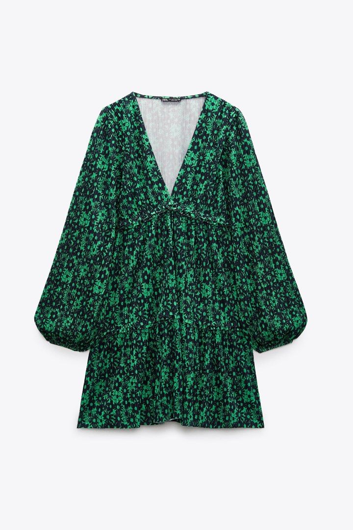 floral print pleated dress zara Zara | Dresses | New Zara Pleated Printed Dress Sm
