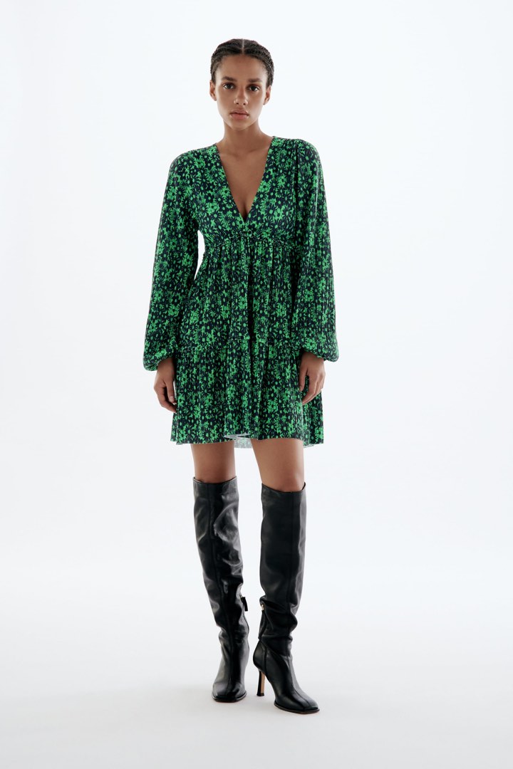 floral print pleated dress zara Zara | Dresses | New Zara Pleated Printed Dress Sm