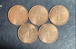 1996 Philippines 1 sentimo old coin aUnc/Unc condition 'Hard to Find''Very Rare ⭐''5pcs Take All