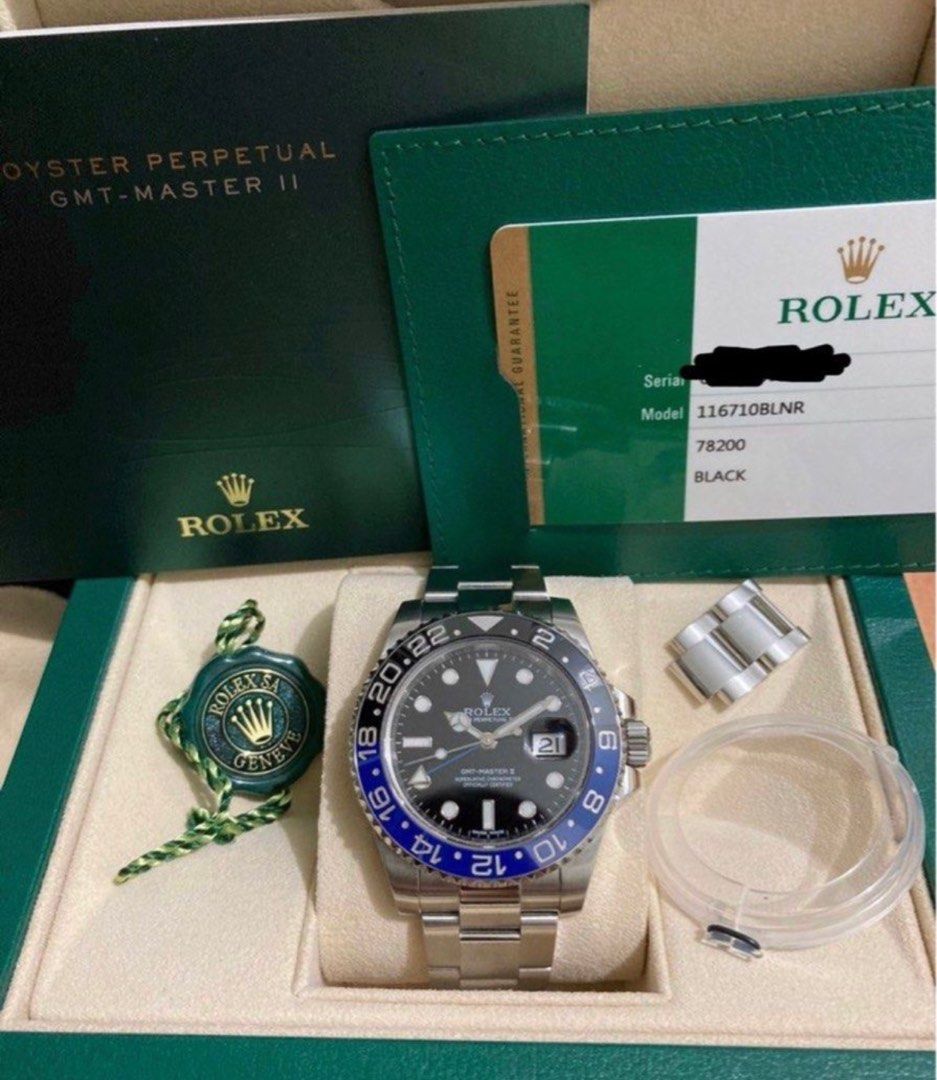 2015 Used Rolex Batman 116710BLNR Luxury Watches on Carousell