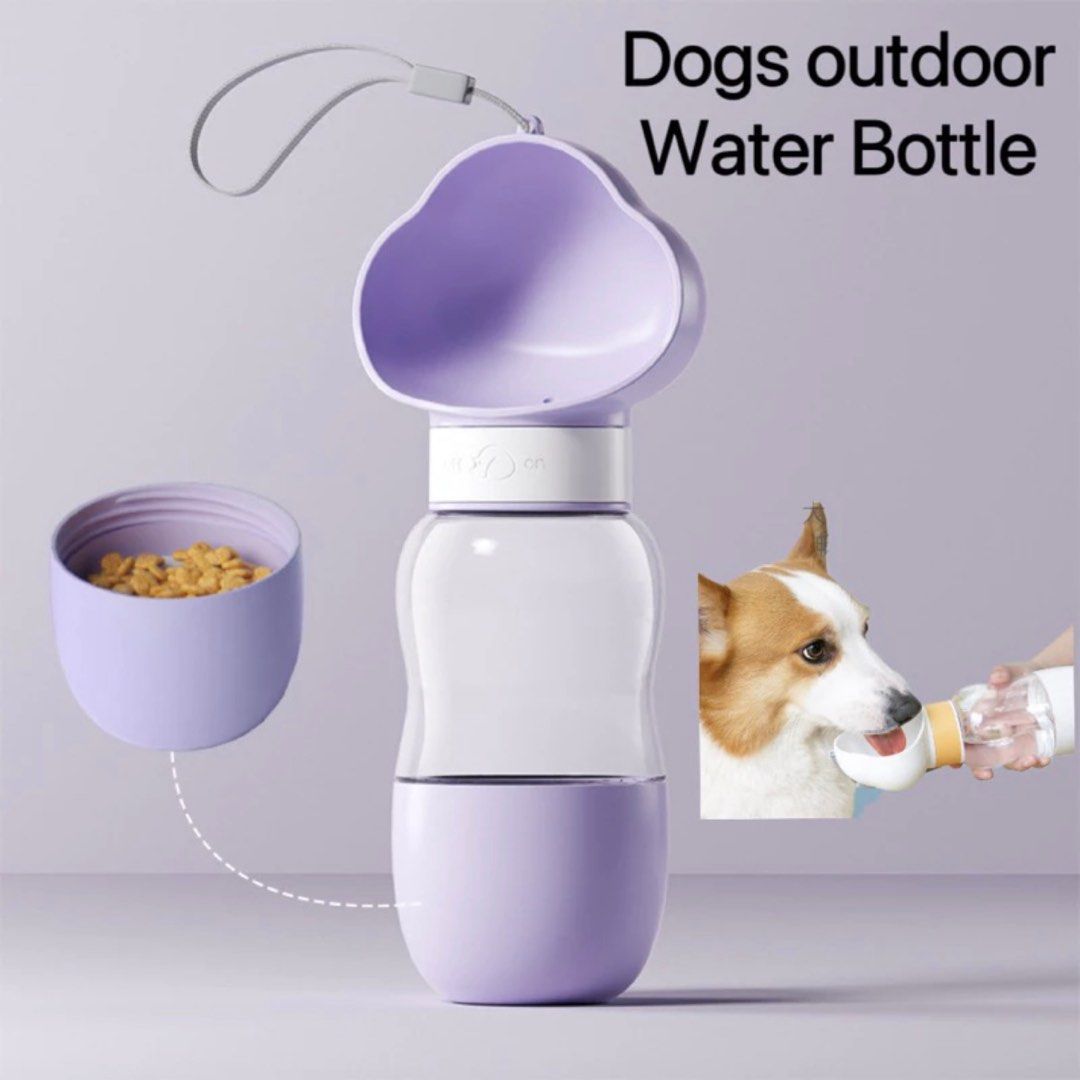 2 in 1 Pet Feeder Water Bottle Dog Cat Water Dispenser Bottle
