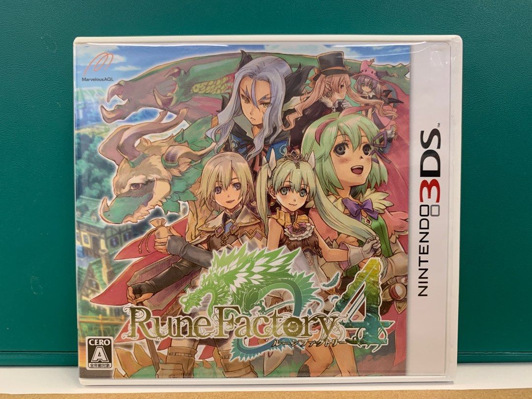 3DS 日版符文工廠4 Rune Factory 4, 電子遊戲, 電子遊戲, Nintendo 任天堂- Carousell